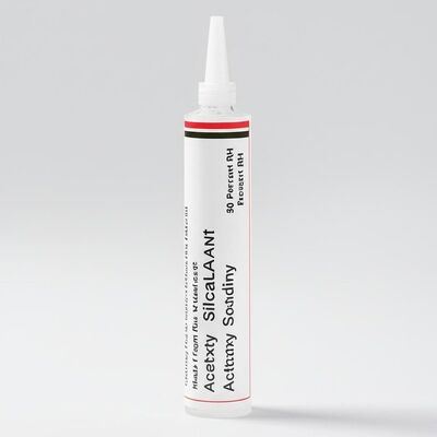 Curing Rate 50 Percent RH Acetoxy Silicone Sealant Made from Silicone Main Raw Material Elastic Recovery Exceeding 80 Percent Ideal for Glass Bonding