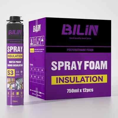 Environmentally Friendly Heat and Sound Insulation at Buildings and Houses Polyurethane Pu Foam Spray