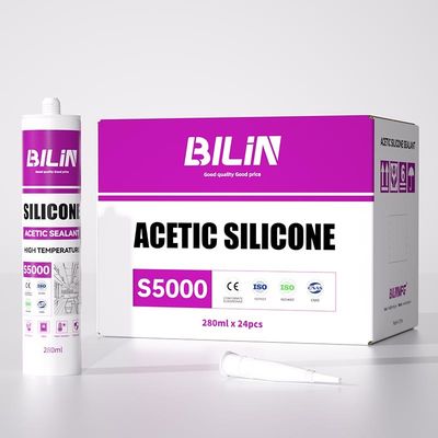 গুণমান BILIN S5000 Acetoxy Cure সিলিকন সিল্যান্ট অটোমোটিভ এবং নির্মাণ অ্যাপ্লিকেশন কারখানা
