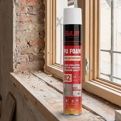 উচ্চ ফলনশীল বি২ অগ্নি প্রতিরোধী পলিউরেথেন ফোম স্প্রে গান প্রয়োগকৃত অগ্নি প্রতিরোধক ফাঁক ফিলার