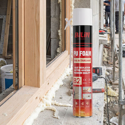 500ml 750ml B2 অগ্নি প্রতিরোধী পলিউরেথেন ফোম ম্যানুয়াল স্ট্র টাইপ হোম DIY ফাটল মেরামত জন্য