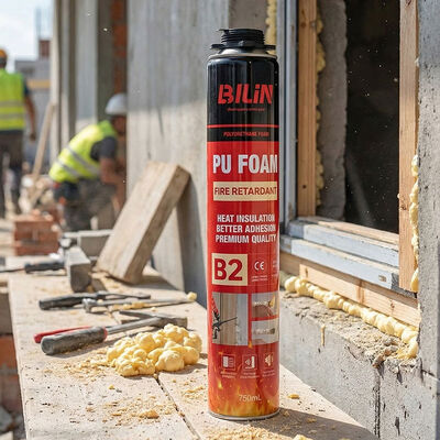 Fire Rated Expanding Foam for Wall Cavity Sealing High Temperature Resistant Polyurethane PU Foam Spray
