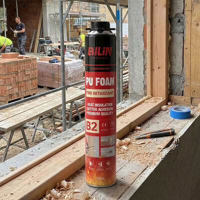 500 মিলি 750 মিলি অ্যারোসোল ফায়ার স্টপ পিইউ ফোম সিল্যান্ট পাইকারি বিতরণকারী ই এম বি 1 ফায়ার রেটেড ফোম কার্টিজ